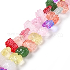 Transparent Glass Beads Strands&nbsp;GLAA-F114-01