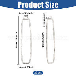 20Pcs Alloy Open Back Bezel Big Pendants&nbsp;FIND-CA0011-76