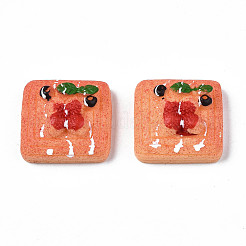 Opaque Epoxy Resin Cabochons&nbsp;CRES-S358-68