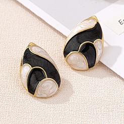 Zinc Alloy Enamel Stud Earrings&nbsp;FS-WG34E84-01