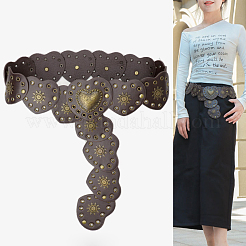 Vintage Alloy with Imitation Leather Chain Belts&nbsp;FS-WG26C2E-01