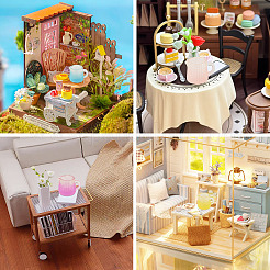 20個 5色樹脂カップミニモデル  マイクロランドスケープドールハウスアクセサリー  小道具の装飾のふりをする  ミックスカラー  25.5x19x18mm  4個/カラー&nbsp;RESI-TA0005-73