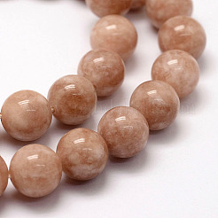 Natural White Jade Beads Strands&nbsp;G-F364-11-12mm-1