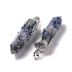 Natural & Synthetic Gemstone Big Pointed Pendants&nbsp;G-E059-03AS