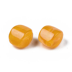アクリルビーズ  天然石風  菱形  ミックスカラー  12x12x8mm  穴：1.8mm  約830個/500g&nbsp;OACR-N131-004
