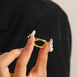 Minimalist Square 304 Stainless Steel Geometric Ring for Women Daily and Occasion Wear&nbsp;LK6099-3