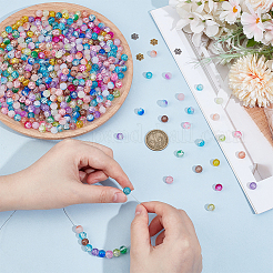 780Pcs Two Tone Glass &  Crackle Glass Beads&nbsp;GLAA-PH0004-39