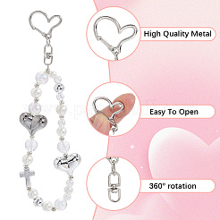 40Pcs 2 Styles Zinc Alloy Spring Gate Rings&nbsp;FIND-SP0004-04C