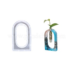 DIY 水耕栽培フラワーホルダーシリコン金型  植物繁殖ステーション樹脂鋳型  プランター花瓶型  オーバル  165x100x30mm&nbsp;PW-WG33504-02