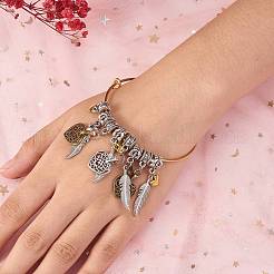 200Pcs 2 Style Tibetan Style Alloy Pendants&nbsp;FIND-SZ0002-33AS