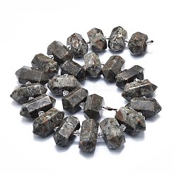 Natural Fluorescent Syenite Rock(Glow under UV Light) Beads Strands&nbsp;G-F715-044