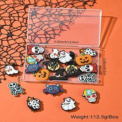 20Pcs 10 Styles Halloween Themed Food Grade Eco-Friendly Silicone Focal Beads&nbsp;SIL-CJ0001-71