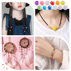 600Pcs 12 Colors Transparent Resin Beads&nbsp;RESI-GO0001-07