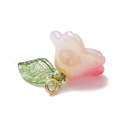 Acrylic Flower Charms&nbsp;PALLOY-TA00250