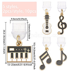 10Pcs 5 Styles Alloy Enamel Mobile Dustproof Plug&nbsp;PALLOY-CA00037