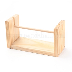 回転可能な木製の糸スピナー  スレッドホルダー  バリーウッド  24x10x13.2cm&nbsp;DIY-H146-01B