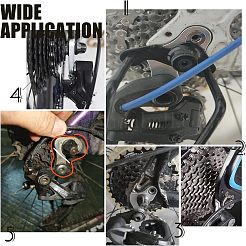 5種類のスタイルのアルミ製テールフック5個  可変速フック  自転車アクセサリー  銀  1個/スタイル&nbsp;FIND-FH0002-01