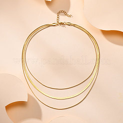 Stainless Steel 3 Layer Necklaces&nbsp;PW-WGEABAF-01