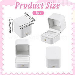 1Pc Imitation Leather Couple Ring Packing Boxes&nbsp;CON-GA0001-38