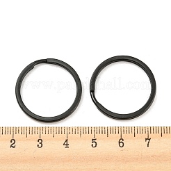 304ステンレススチール製スプリットキーリング イオンプレーティング(IP)  電気泳動黒  25x2mm&nbsp;STAS-L176-20B