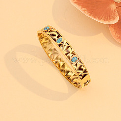 Hollow 304 Stainless Steel Hinged Bangles for Women&nbsp;FS-WG5FB75-06