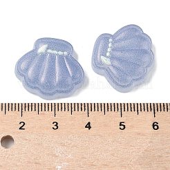 プラスチックエナメルカボション  グレー  シェル形状  19x21.5~22x4.8mm&nbsp;KY-Q070-03B