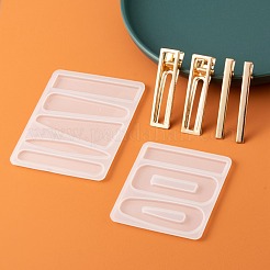 2Pcs 2 Style Geometric Shapes Silicone Hair Clip Molds&nbsp;DIY-LS0003-98