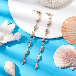 Acrylic Shell Shape Dangle Stud Earrings&nbsp;EJEW-JE05722