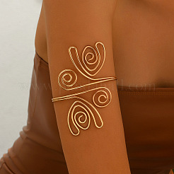 Iron Spiral Flower Upper Arm Cuff Bangles for Women&nbsp;WGE9B06-01