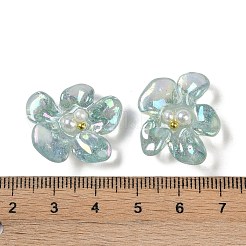 AB Color Transparent Epoxy Resin & ABS Pearl Decoden Cabochons&nbsp;CRES-S367-18C