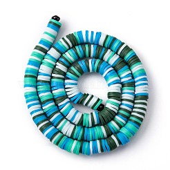 Handmade Polymer Clay Beads Strands&nbsp;CLAY-R089-6mm-T02B