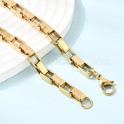 Unisex 304 Stainless Steel Box Chain Necklaces&nbsp;NJEW-K305-14G