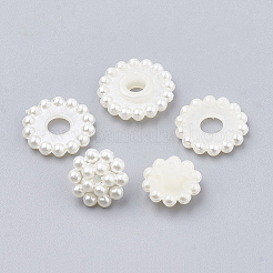 パール調アクリルビーズ  ベリービーズ  組み合わせビーズ  ラウンド  ベージュ  10mm  穴：1mm  約200個/袋&nbsp;OACR-T004-10mm-21
