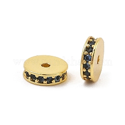 Rack Plating Brass Micro Pave Cubic Zirconia Beads&nbsp;KK-F879-16G