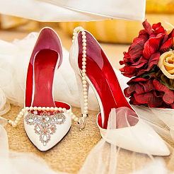 4Pcs 2 Style ABS Imitation Pearl Crown Shoe Flower&nbsp;DIY-FH0005-69