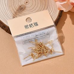 SHEGRACE Brass Stud Earring Findings&nbsp;XGR0027G-40G