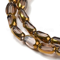 Electroplate Opaque Color Glass Beads Strands&nbsp;EGLA-Q127-A01-02