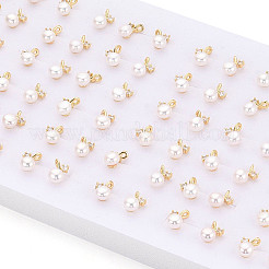 Brass Micro Pave Clear Cubic Zirconia Stud Earrings&nbsp;PEAR-N020-WX11