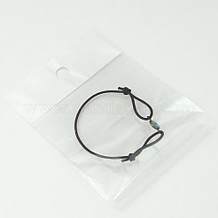ファッション調節可能なリンクブレスレット  手作りランプワークリンクとゴムひも付き  ナザールボンジュウ  ミックスカラー  40~70mm&nbsp;BJEW-JB00742