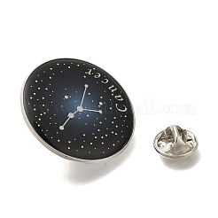 12星座クリエイティブ合金バッジ星座ブローチ  プラチナ  蟹座  31mm&nbsp;LS-JEWB-S033-01P-D