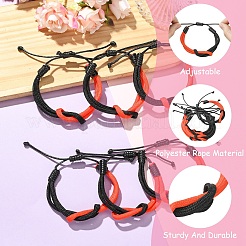 6Pcs Waxed Polyester Cord Bracelets&nbsp;BJEW-YW00018-01