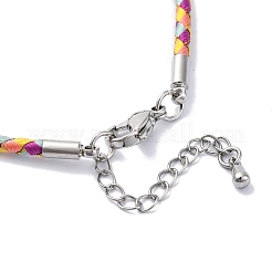 Polyester Cord Braided Bracelet Makings&nbsp;MAK-Z003-01P-25