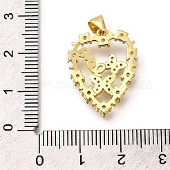 Rack Plating Brass Micro Pave Cubic Zirconia Pendants&nbsp;KK-L226-050G-02