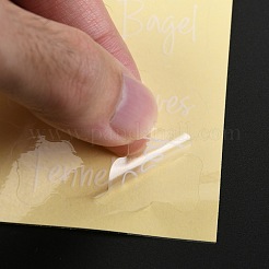 防水 pvc 自己接着シール ステッカー  ラベル貼付絵ステッカー  スパイスラベルボトル用  言葉  25x15.4x0.15cm  8枚/セット&nbsp;DIY-I050-02