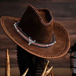 4Pcs 4 Styles Imitation Leather Southwestern Cowboy Hat Belt&nbsp;AJEW-CP0007-21