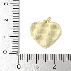 真鍮パヴェナチュラルホワイトシェルペンダント  18KGP本金メッキ  丸カン付き  長持ちメッキ  鉛フリー＆カドミウムフリー  ラックめっき  ハート  17x18x2mm  穴：3mm&nbsp;KK-S522-05B-G