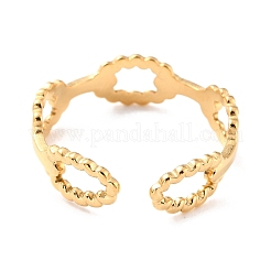 Ion Plating(IP) 304 Stainless Steel Finger Rings&nbsp;RJEW-L102-39G