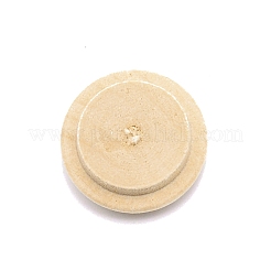 ウッドカボション  階段取り付けアクセサリー用  装飾穴  ラウンド  バリーウッド  19x8mm&nbsp;LS-WOOD-WH0026-05B