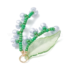 Glass Seed Beaded Pendants&nbsp;PALLOY-MZ01249-02