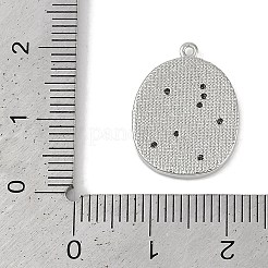 Brass Micro Pave Cubic Zirconia Pendants&nbsp;KK-I719-41P